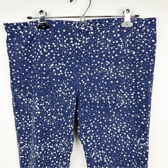 L.L. Bean Star Print Navy Leggings Size XL - Picture 9 of 9